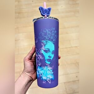 WICKED Ariana Grande Glinda Witch Tumbler Butterfly Straw Tumbler AMC Viral